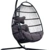 Merkloos Hangstoel Norway - Zwart Wicker & Touw Luxe Egg Hangstoel Met Dikke Antraciete Kussens Met Frame - Inklapbare Basket 1 Merkloos Hangstoel Norway - Zwart Wicker & Touw Luxe Egg Hangstoel Met Dikke Antraciete Kussens Met Frame - Inklapbare Basket -Tuingereedschap Serie Winkel 810x1200 5