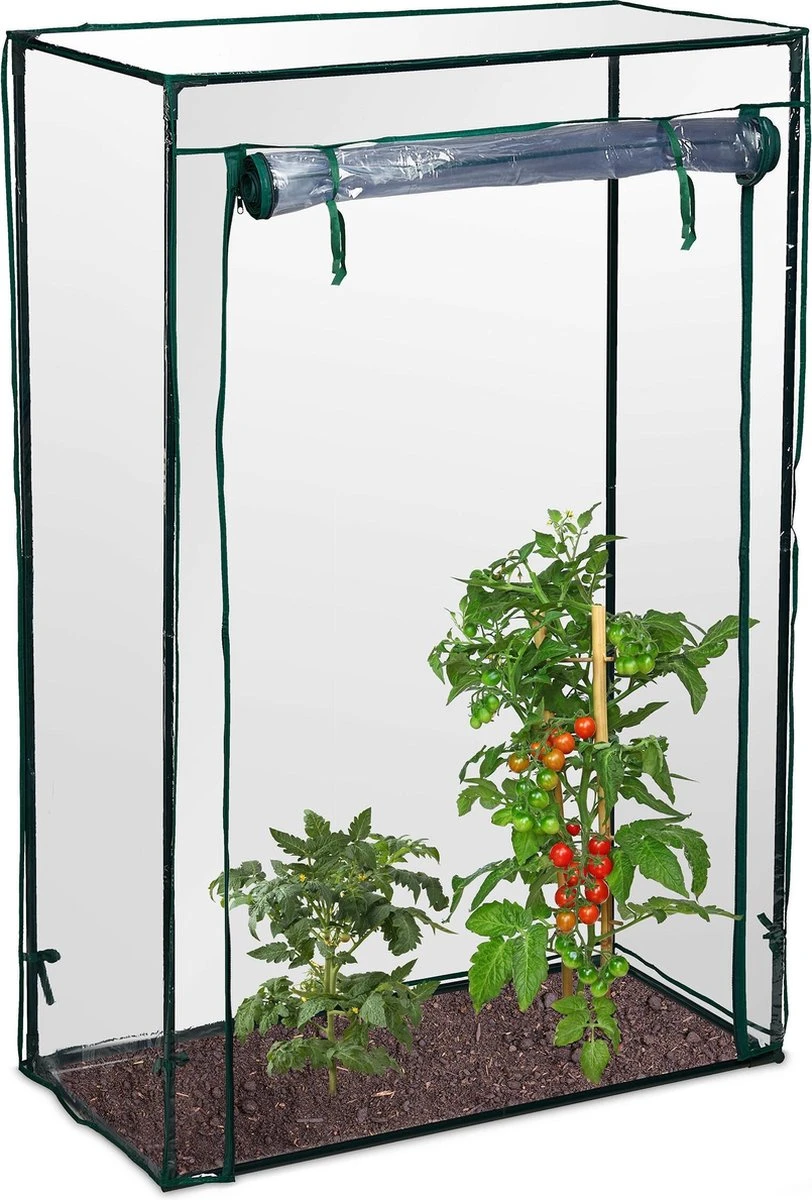 Relaxdays Tomatenkas 150x100x50 Cm - Tuinkas Tomaten - Foliekas - Serre - Kweekkas - PVC 20 Relaxdays Tomatenkas 150x100x50 Cm - Tuinkas Tomaten - Foliekas - Serre - Kweekkas - PVC - Afbeelding 18