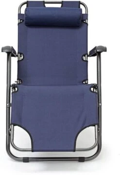 Relaxdays Ligstoel Inklapbaar - Ligbed Met Hoofdsteun - Strandstoel Verstelbaar - Camping - Donkerblauwe -Tuingereedschap Serie Winkel 823x1200 10