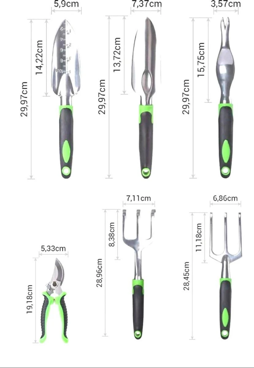 Djambo Tuingereedschap Set 8-delig Tuinsetje Met 15 Unieke Bamboe Plantetiketten In 1 Draagtas - Compleet Tuingereedschap Voor De Tuinliefhebbers 18 Djambo Tuingereedschap Set 8-delig Tuinsetje Met 15 Unieke Bamboe Plantetiketten In 1 Draagtas - Compleet Tuingereedschap Voor De Tuinliefhebbers - Afbeelding 16