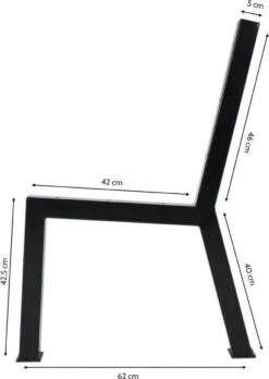 MaximaVida Set Industriële Bankpoten New York- Zwart Gecoat - Maak Zelf Je Bank -Tuingereedschap Serie Winkel 851x1200 3