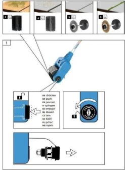 Güde Elektrische Oppervlakte- En Voegenreiniger - MET Telescopische Stang & 4 Voegenborstels - GUB 500 -Tuingereedschap Serie Winkel 883x1200 3