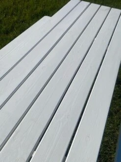 Goedkopepicknicktafels.nl | Witte XL Picknicktafel | Tuintafel 6 Persoons | Wit Gespoten Gedroogd Grenen Hout! -Tuingereedschap Serie Winkel 899x1200 16