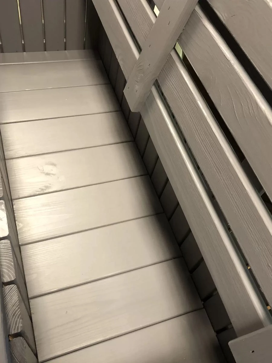 SenS-Line - Tuinbank - Pinokkio Houten Bankje - 113 X 40 X 75 Cm - Grijs 11 SenS-Line - Tuinbank - Pinokkio Houten Bankje - 113 X 40 X 75 Cm - Grijs - Afbeelding 9