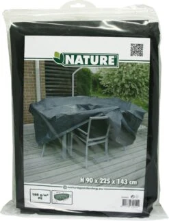 Nature - Tuinmeubelhoes - Beschermhoes Voor Tafel (rechthoekig) - H90 X 225 X 143cm -Tuingereedschap Serie Winkel 920x1200