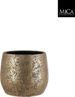 Mica Decorations Clemente Bloempot - H25,5 X Ø32 Cm - Terracotta - Goud -Tuingereedschap Serie Winkel 922x1200 7