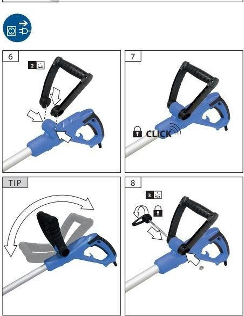 Güde Elektrische Onkruidborstel - Voegenreiniger - 400 Watt - GRF 401 6 Güde Elektrische Onkruidborstel - Voegenreiniger - 400 Watt - GRF 401 - Afbeelding 4