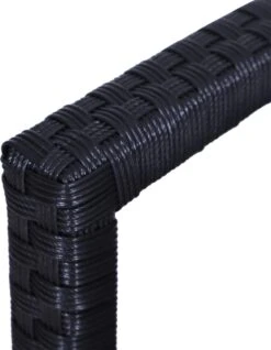 Outsunny Polyrotan Tuinbank 2-zits Parkbank Bank Staal Zwart 867-022 -Tuingereedschap Serie Winkel 931x1200 1