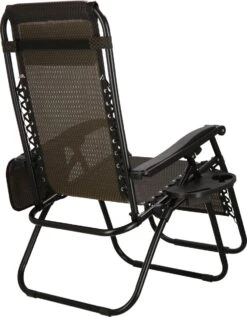 Springos Tuinstoel | Ligstoel | Opvouwbaar | Verstelbaar | Ergonomische Hoofdsteun | Bruin / Zwart -Tuingereedschap Serie Winkel 934x1200 2