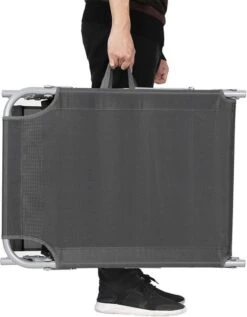 Ligstoel Met Hoofdsteun En Zon Bescherming Verstelbare Rugleuning Inklapbaar Donker Grijs Ligbed Tuin -Tuingereedschap Serie Winkel 935x1200