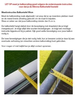 GoudmetHout Inklapbare Balkontafel - Balkonbar - Balkon Tafel - 99 Cm - Hout - Transparant Wash - Reling Smal -Tuingereedschap Serie Winkel 944x1200 2