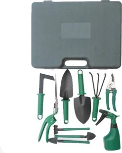 Merkloos 10-Delige Tuingereedschap Set Inclusief Opbergkoffer - Tuinierset - Tuinsetje - Gereedschap Voor Tuin - Tuinschaar - Tuinschepje - Bloemenschaar - Voegenkrabber - Plantenspuit - Grasschaar - Bloemenschep - Tuinhark -Tuingereedschap Serie Winkel 960x1200 3