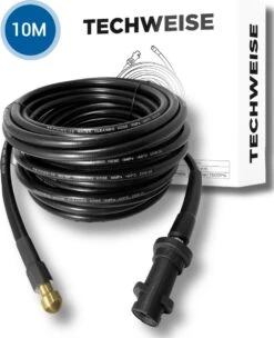 Techweise - Rioolslang Voor Kärcher K2 T/m K7 - 10M - Met Vier Achterwaartse Hogedruksproeiers