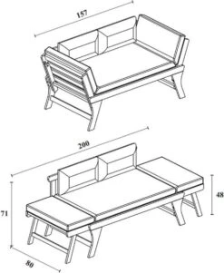 Loungebank Tuin FSC Antraciet – Makkelijk Verstelbaar Lounge Bank Balkon – Tuinbank Lounge Hardhout FSC – Perfecthomeshop -Tuingereedschap Serie Winkel 984x1200 1