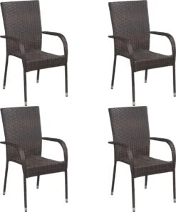 VidaXL 5-delige Tuinset Poly Rattan Bruin -Tuingereedschap Serie Winkel 995x1200 2